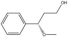 [S,(-)]-3-Methoxy-3-phenyl-1-propanol Struktur