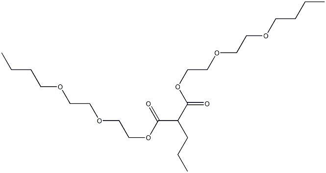 Butane-1,1-dicarboxylic acid bis[2-(2-butoxyethoxy)ethyl] ester Struktur