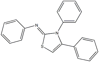 N-(3,4-Diphenyl-4-thiazoline-2-ylidene)aniline Struktur