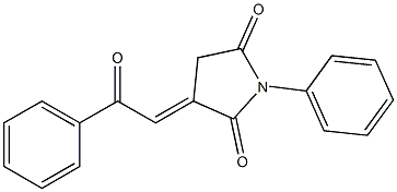 (3E)-3-(Benzoylmethylene)-1-phenylpyrrolidine-2,5-dione Struktur