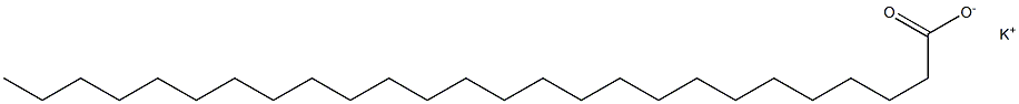 Hexacosanoic acid potassium salt Struktur