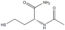 (R)-2-(Acetylamino)-4-mercaptobutanamide Struktur