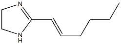 2-(1-Hexenyl)-1-imidazoline Struktur