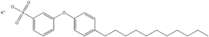 3-(4-Undecylphenoxy)benzenesulfonic acid potassium salt Struktur