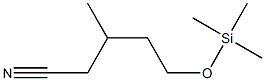 5-(Trimethylsilyloxy)-3-methylpentanenitrile Struktur