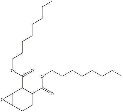 7-Oxabicyclo[4.1.0]heptane-2,3-dicarboxylic acid dioctyl ester Struktur