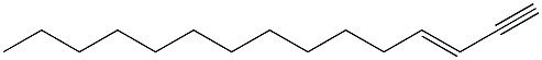 (E)-3-Pentadecen-1-yne Struktur