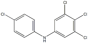 3,4,5-Trichlorophenyl 4-chlorophenylamine Struktur