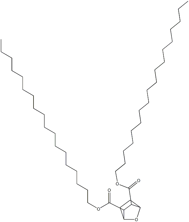 7-Oxabicyclo[2.2.1]heptane-2,3-dicarboxylic acid dioctadecyl ester Struktur