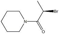 (-)-1-[(R)-2-Bromopropionyl]piperidine Struktur