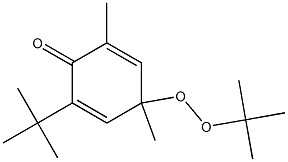 4-(1,1-Dimethylethylperoxy)-2,4-dimethyl-6-(1,1-dimethylethyl)-2,5-cyclohexadien-1-one Struktur