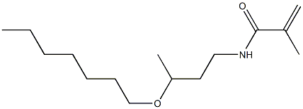 N-(3-Heptyloxybutyl)methacrylamide Struktur