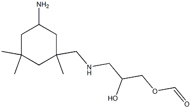 3-[[N-(3-Formyloxy-2-hydroxypropyl)amino]methyl]-3,5,5-trimethylcyclohexylamine Struktur