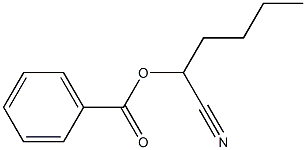 Benzoic acid 1-cyanopentyl ester Struktur