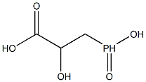 2-Hydroxy-3-(hydroxyphosphinyl)propanoic acid Struktur