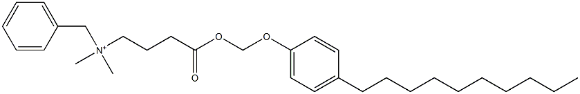 N,N-Dimethyl-N-benzyl-N-[3-[[(4-decylphenyloxy)methyl]oxycarbonyl]propyl]aminium Struktur