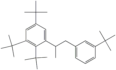 2-(2,3,5-Tri-tert-butylphenyl)-1-(3-tert-butylphenyl)propane Struktur