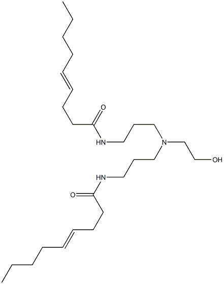 N,N'-[2-Hydroxyethyliminobis(3,1-propanediyl)]bis(4-nonenamide) Struktur