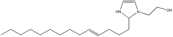 2-(4-Tetradecenyl)-4-imidazoline-1-ethanol Struktur