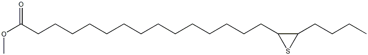 16,17-Epithiohenicosanoic acid methyl ester Struktur