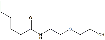 N-(5-Hydroxy-3-oxapentan-1-yl)hexanamide Struktur