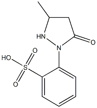 2-(3-Methyl-5-oxo-1-pyrazolidinyl)benzenesulfonic acid Struktur