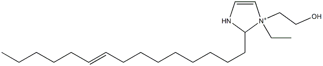 1-Ethyl-1-(2-hydroxyethyl)-2-(9-pentadecenyl)-4-imidazoline-1-ium Struktur