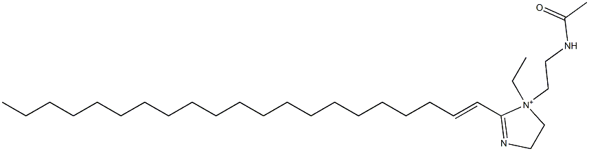 1-[2-(Acetylamino)ethyl]-1-ethyl-2-(1-henicosenyl)-2-imidazoline-1-ium Struktur