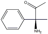 [S,(+)]-3-Amino-3-phenyl-2-butanone Struktur