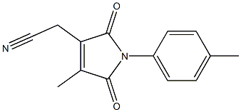 4-Cyanomethyl-3-methyl-1-(4-methylphenyl)-1H-pyrrole-2,5-dione Struktur