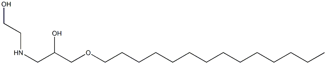 1-[(2-Hydroxyethyl)amino]-3-(tetradecyloxy)-2-propanol Struktur