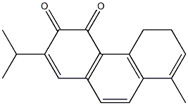 5,6-Dihydro-2-isopropyl-8-methylphenanthrene-3,4-dione Struktur