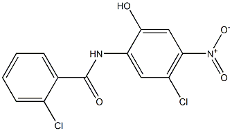 2,5'-Dichloro-2'-hydroxy-4'-nitrobenzanilide Struktur