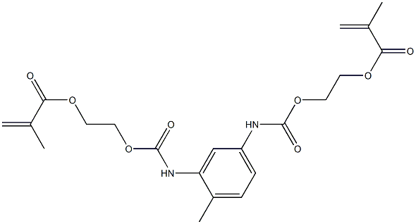 2,4-Bis[(2-methacryloyloxyethoxy)carbonylamino]toluene Struktur