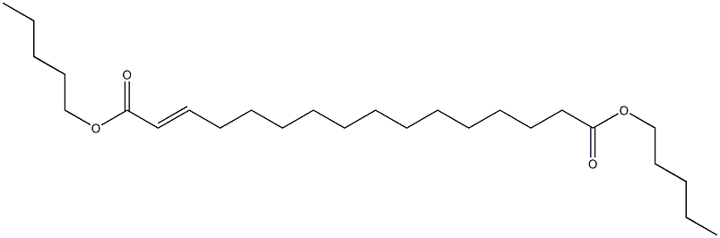 2-Hexadecenedioic acid dipentyl ester Struktur