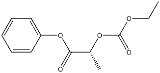 [R,(+)]-2-[(Ethoxycarbonyl)oxy]propionic acid phenyl ester Struktur