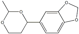 4-(1,3-Benzodioxol-5-yl)-2-methyl-1,3-dioxane Struktur