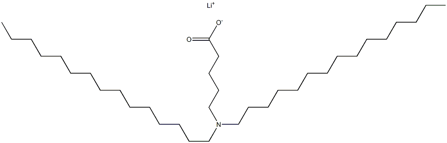 5-(Dipentadecylamino)valeric acid lithium salt Struktur