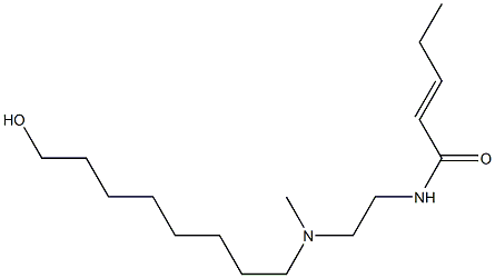 N-[2-[N-(8-Hydroxyoctyl)-N-methylamino]ethyl]-2-pentenamide Struktur