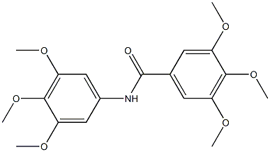 3,4,5-Trimethoxy-N-(3,4,5-trimethoxyphenyl)benzamide Struktur