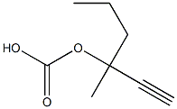 Carbonic acid methyl(1-propyl-2-propynyl) ester Struktur