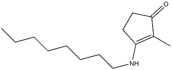 2-Methyl-3-(octylamino)-2-cyclopenten-1-one Struktur