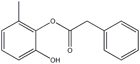 Phenylacetic acid 2-hydroxy-6-methylphenyl ester Struktur