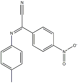 (4-Methylphenylimino)(4-nitrophenyl)acetonitrile Struktur