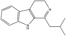 1-Isobutyl-3,4-dihydro-9H-pyrido[3,4-b]indole Struktur