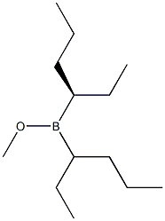 Bis[(R)-1-ethylbutyl]borinic acid methyl ester Struktur