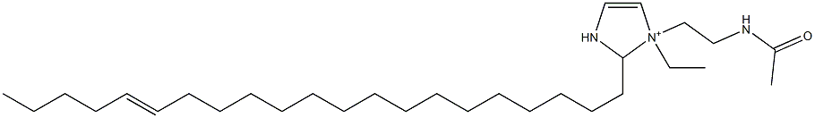 1-[2-(Acetylamino)ethyl]-1-ethyl-2-(16-henicosenyl)-4-imidazoline-1-ium Struktur