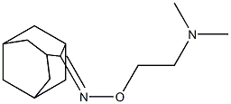 Adamantan-2-one O-[2-(dimethylamino)ethyl]oxime Struktur