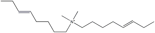 N,N-Dimethyl-N,N-di(5-octenyl)aminium Struktur