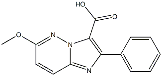 6-Methoxy-2-phenylimidazo[1,2-b]pyridazine-3-carboxylic acid Struktur